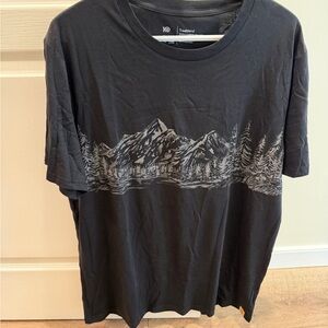 Men's Black Mountain Graphic T-Shirt